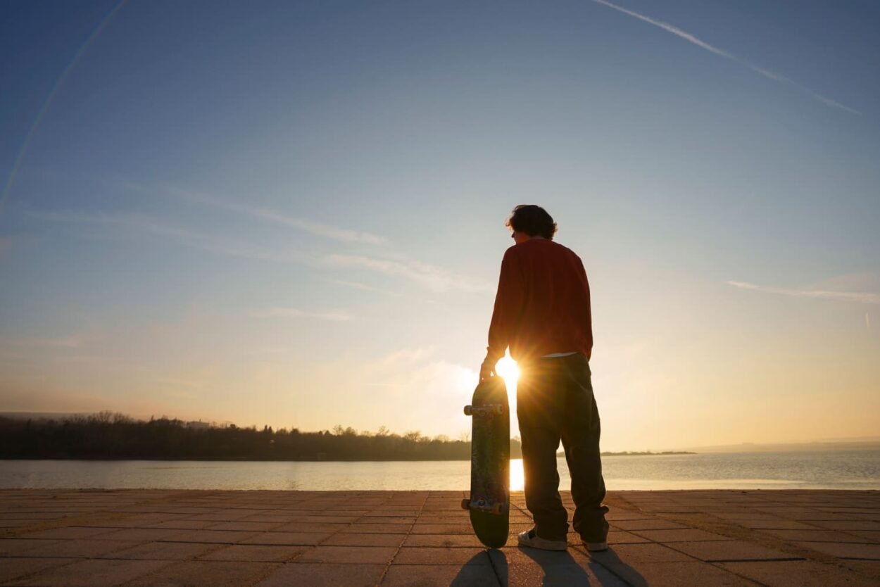 mi ex novio que andaba en patineta